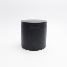 200ml 8oz 250ml empty PET plastic frosted black cosmetic container cream jar with lid screw plastic-6AN